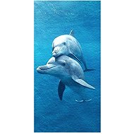 Gordon H23 Quick-drying microfiber beach towel, dolphin II, 100 × 180 cm - Bath Towel
