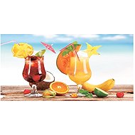 Gordon H91 Quick-drying microfiber beach towel, cocktails, 100 × 180 cm - Bath Towel