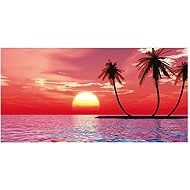 Gordon H96 Quick-drying microfiber beach towel, sunset, 100 × 180 cm - Bath Towel