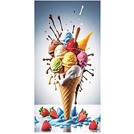 Gordon H90 Quick-drying microfiber beach towel, ice cream, 100 × 180 cm - Bath Towel