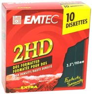 Disketa EMTEC Fantastic Security 2HD 3.5"/1.44MB, balení 10ks - -