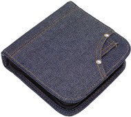 QCP CD-R Peněženka na 24 CD - DENIM - -