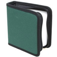 QCP Pouzdro na 40 CD/DVD - NYLON - zelené (green) - -