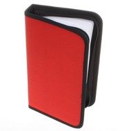 QCP Pouzdro na 64 CD/DVD - NYLON, obdelníkové, červené (red) - -