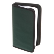 QCP Pouzdro na 64 CD/DVD - NYLON, obdelníkové, zelené (green) - -