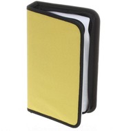 QCP Pouzdro na 64 CD/DVD - NYLON, obdelníkové, žluté (yellow) - -