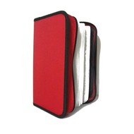 QCP Pouzdro na 96 CD/DVD - NYLON - červené (red) - -
