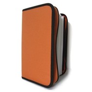 QCP Pouzdro na 128 CD/DVD - NYLON - oranžové (orange) - -