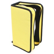 QCP Pouzdro na 128 CD/DVD - NYLON - žluté (yellow) - -