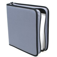 QCP Pouzdro na 200 CD/DVD - NYLON - šedé (grey) - -