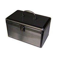 QCP Kufřík hliníkový černý pro 200ks CD/DVD, včetně PVC obálek - CD/DVD Briefcase
