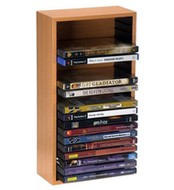 PATACO stojan na 20 DVD - SDVD-20B, hnědé dřevo - -