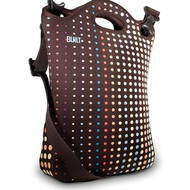 BUILT Laptop Case Small 13.3" - neoprénová brašna na notebook, hnědá s puntíky (dot no.7), 41.9x34.3 - Laptop Bag