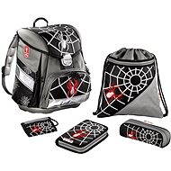 Step by Step Black Spider  - School Backpack