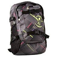 Chiemsee Stripe check black - School Backpack