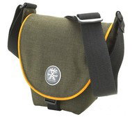 CRUMPLER Ben's Pizza S - brašna na foto, zeleno-oranžová (olive-orange), 16x17x9cm - -