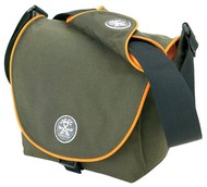 CRUMPLER Ben's Pizza L - brašna na foto, zeleno-oranžová (olive-orange), 25x19x14cm - -