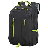 American Tourister URBAN GROOVE UG4 LAPT. BACKPACK 15.6'' BLACK/LIME GREEN - Laptop Backpack