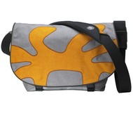CRUMPLER Cheesy Disco BIG Logo - brašna na notebook 14" až 15", světle šedá-oranžová, vnitřní rozměr - Carryall