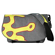 Crumpler Cheesy Disco Big Logo - Washed dark gray / green yellow - Laptop Bag