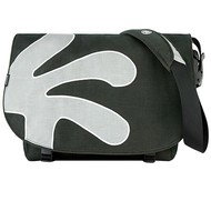CRUMPLER Sticky Date Big Logo - brašna na notebook 14" až 17", zeleno-stříbrná (green-silver), vnitř - Carryall