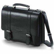 DICOTA Business Leather 15.4" černá - Taška na notebook
