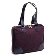 MANGO TANGO Suede Slimline fialová - Taška na notebook