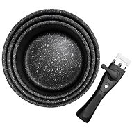 GRANDE COMBI Set of Pots, 3 + Removable Handle - Kitchenware Set