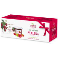 Grešík Valdemar Gift set Organic tea Raspberry 20 n. s. and jam Raspberry 210 g - Gift Set