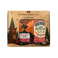 Grumpy Mule Vánoční balíček High & Mighty Arabica mletá káva 200 g a BIO vánoční kořeněný čaj 20 ks - Gift Set