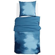 GRUND Bed linen PARADI 155 × 220 cm, 80 × 80 cm petrol/chamois blue - Bed Linen