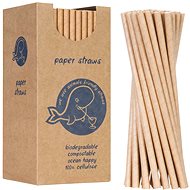 GSG24 Organic paper straws 6 / 205 mm, brown, 250 pcs - Straw