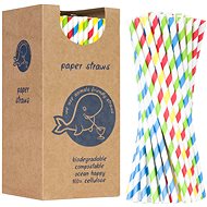 GSG24 Organic paper straws 6 / 205 mm, mix, 250 pcs - Straw