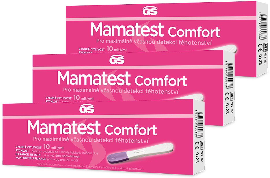GS Mamatest Comfort Pregnancy Test 3pcs - Pregnancy Test