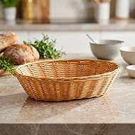 Kesper Knitted bread basket oval 24 × 20 cm, plastic - Bread Basket