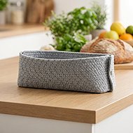 Gastro Knit-It Pastry basket, height 100 mm, length 300 mm, width 150 mm, grey - Bread Basket