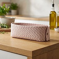 Gastro Knit-It Pastry basket, height 100 mm, length 300 mm, width 150 mm, pink - Bread Basket