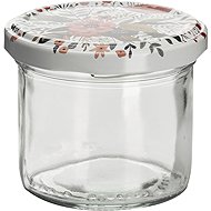 Gastro Summer flower cooking jars, set of 6, clear, with lid, volume 0,125 l - Canning Jar