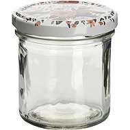 Gastro Summer flower cooking jars, set of 6, clear, with lid, volume 0,165 l. - Canning Jar