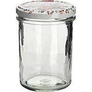 Gastro Summer flower cooking jars, set of 6, clear, with lid, volume 0,230 l - Canning Jar