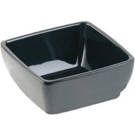 APS Pure 400 ml square melamine bowl, black - Small Bowl