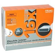 TEAC W516GC-PUK - DVD±R 16x, DVD+R9 8x, DVD-R DL 4x, DVD+RW 8x, DVD-RW 6x, externí USB2.0 KIT - DVD Burner