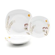 HOME ELEMENTS Porcelain plate set, 18 pieces, Cranberries - Set of Plates