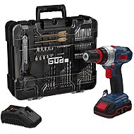 GÜDE Drilling screwdriver AKU BS 18 - Set of 126 parts (1 × 2 Ah) - Drill Driver