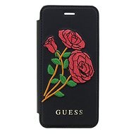 Guess Flower Desire Book pre Apple iPhone X Black - Puzdro na mobil