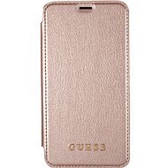 Guess Iridescent Book for Apple iPhone X Rose Gold - Phone Case