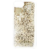 Guess New Glitter Hearts na iPhone 8 Gold - Kryt na mobil