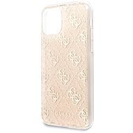 Guess, 4G Glitter Back Cover für iPhone 11 Pro Max Gold - Handyhülle