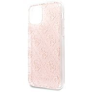 Guess 4G Glitter Back Cover for iPhone 11 Pro Max, Pink - Phone Cover
