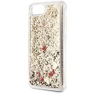 Guess Glitter Floating Hearts for iPhone 8/SE 2020, Gold - Phone Cover